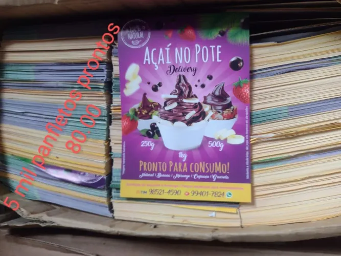 Açaí panfletos