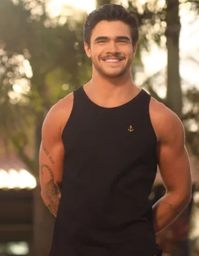 Regata Masculina Preta - Tamanho M