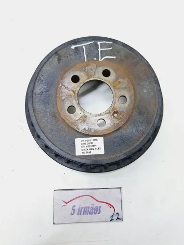 Tambor Lona Roda Traseira Esquerda Vw Polo 1.6 Msi 2020/2021