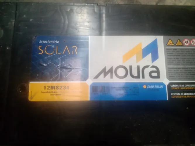 Bateria 220 amper Moura solar. 1000