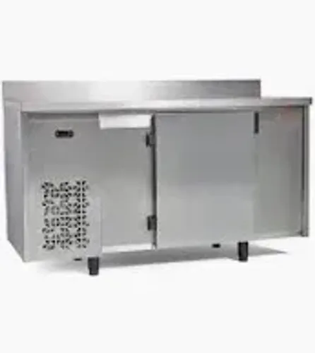 Balcão refrigerado de encosto em inox - tamanho 1,50 m - pizzarias. 1 PORTA