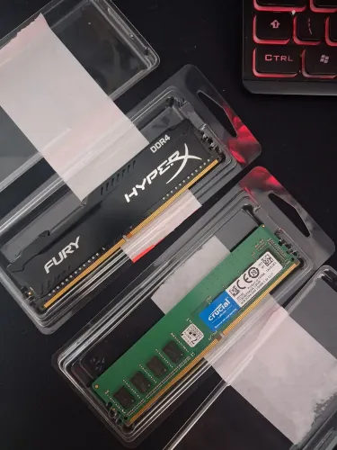 Memória ram ddr4 4gb x 2