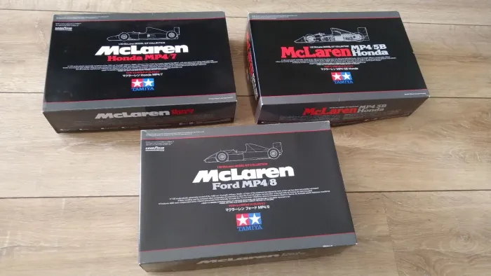 Vendo 3 kits Tamiya F1 Mclaren Mp4/5b, Mp4/7, Mp4/8 1/20