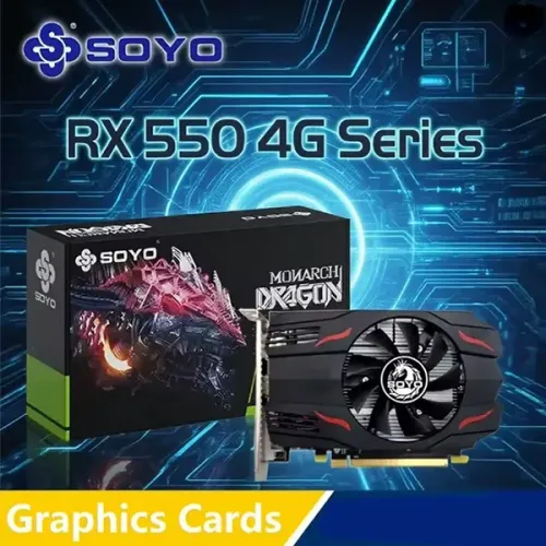 Placas de vídeo RX 550 4G GDDR5 - Soyo
