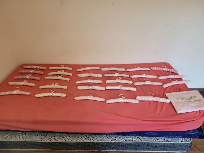 Cabides de tecido para bebê - 29 peças