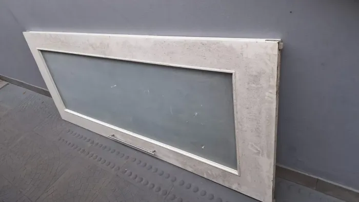 Porta correr de Vidro com Moldura de vidro 