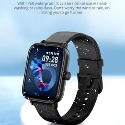 Smartwatch Colmi chamada voz unissex, monitor de saúde 24h, 100 modos esport tela 1,9
