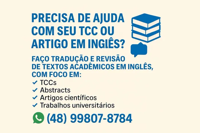 Serviço de Tradução e Revisão Acadêmica (Inglês) .