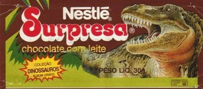Surpresa Chocolate com Leite - Coleção Dinossauros Leia a descrição.