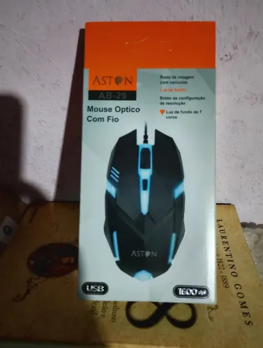 Mouse Óptico Com Fio - 1600dpi