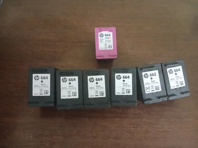 Cartuchos VAZIOS de tinta HP 664 e 662