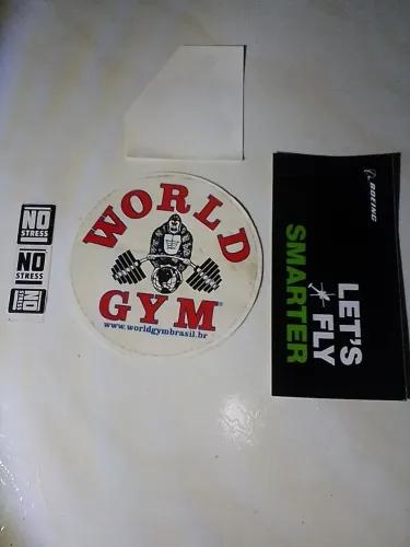 Kit conjunto de adesivos boeing workd gym maçã Apple