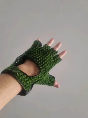 Antigo Par de Luvas Masculinas Vintage em Couro para Direção Anos70