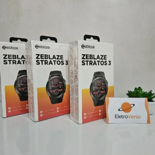 Zeblaze Stratos 3 Smartwatch com GPS Integrado - NOVO