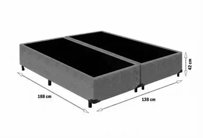 cama casal bi partida - 12 pezinhos reforçada - lançamento da industria - entregamos