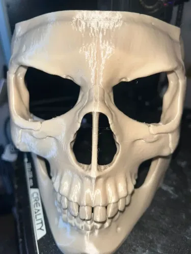 Máscara de Crânio 3D - Decoração Assustadora