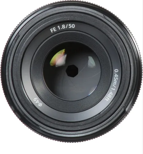 Lente Sony FE 50mm F1.8 E-mount.