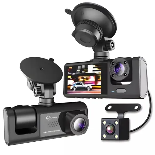 Câmera veicular para carro dupla câmera