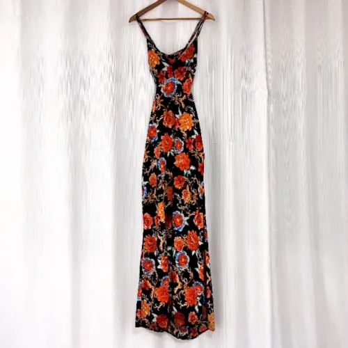 Vestido Longo Estampado Floral de Alça (Veste do 36 ao 40)