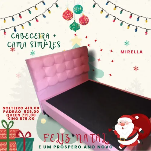 Kit de cabeceira e cama box simples em MDF!