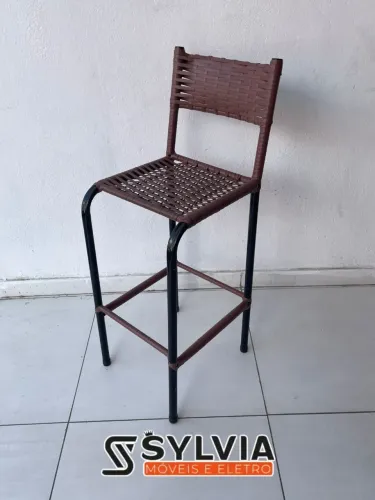 Banquetas em fibra e ferro 