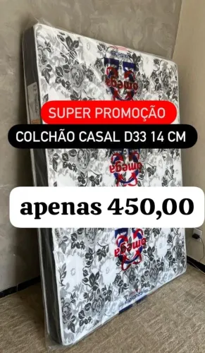 Colchão Casal D33 14cm - Super Promoção!