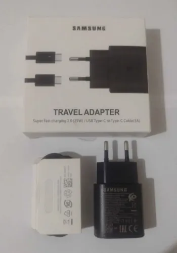 Carregador Samsung Super Rápido 25W Tipo C Para Tipo C