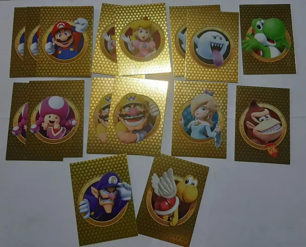 Cartas do Super Mario Bros originais, leia a descrição