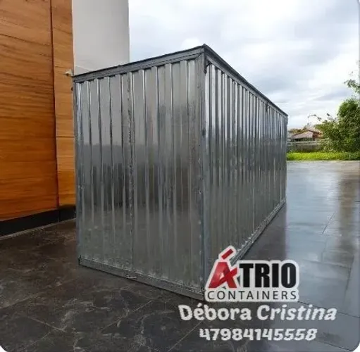 Container para obra - Novo desmontável 20 pés