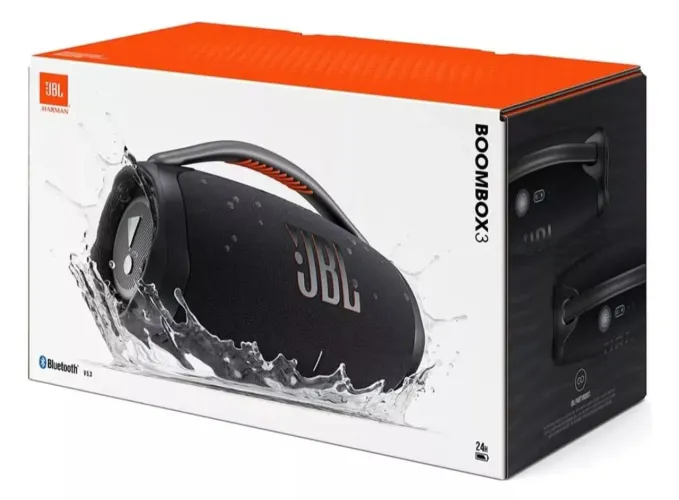 Caixa de som JBL boombox 3 preta nova lacrada 