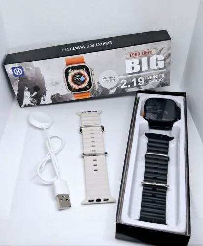 Smartwatch T900 Ultra - Tela Infinita e Carregamento Wireless