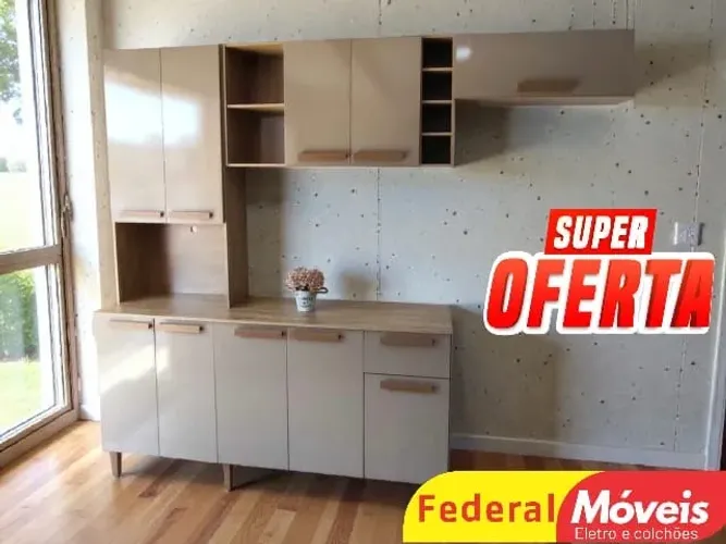 Armário De Cozinha Off White 208cm A PRONTA ENTREGA