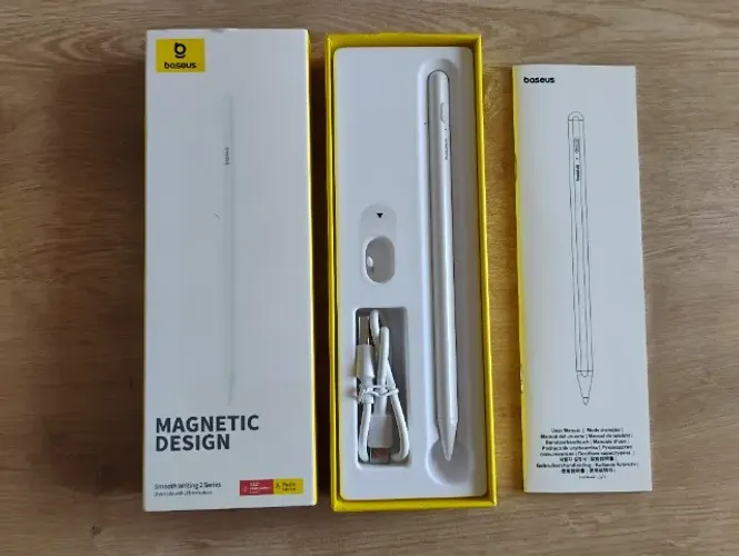 Caneta Baseus Pencil 2 Stylus iPad Pro Air Mini Apple Pen Magnética Touc