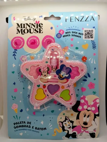 Paleta de sombras e batom infantil da Minnie Mouse (valor unitário)