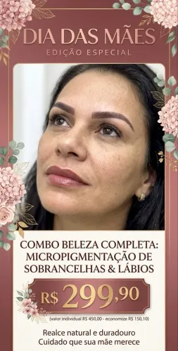 Micropigmentação de sobrancelhas e lábios 