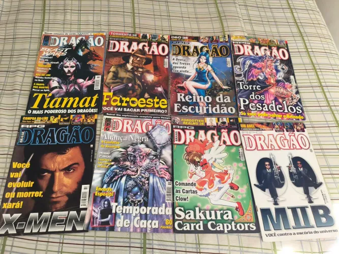 Lote 8 Revistas Dragão Brasil - Clássicas (Ed. 50, 52, 61, 64, 70, 71, 76, 77)