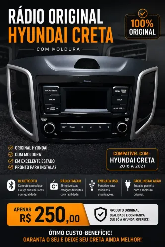 Rádio Original do Hyundai Creta
