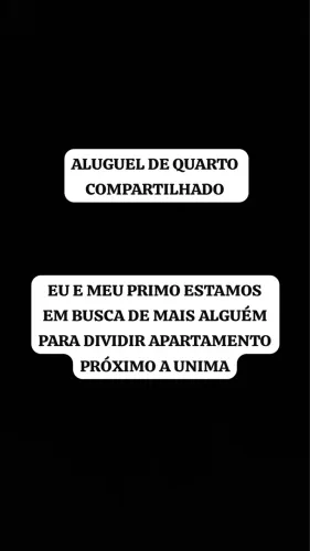 ALUGUEL QUARTO APARTAMENTO