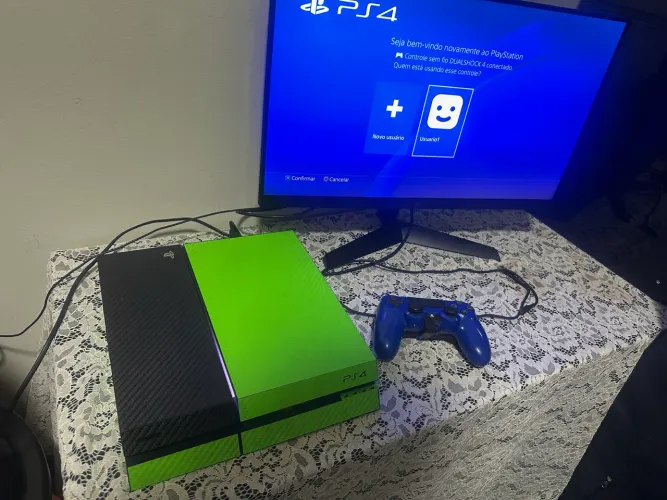 PS4 FAT 500GB + 1 CONTROLE + 7 JOGOS | DESBLOQUEADO | ACEITO TROCA / PROPOSTA