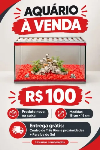 Aquário novo na Caixa 