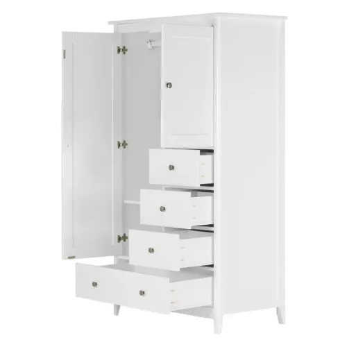 GUARDA-ROUPA 2 PORTAS/4 GAVETAS