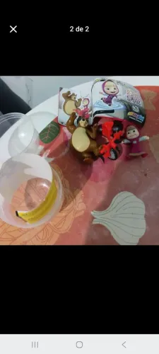 Brinquedos kinder ovo masha e o urso