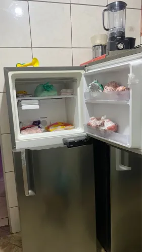 Geladeira inox Brastemp