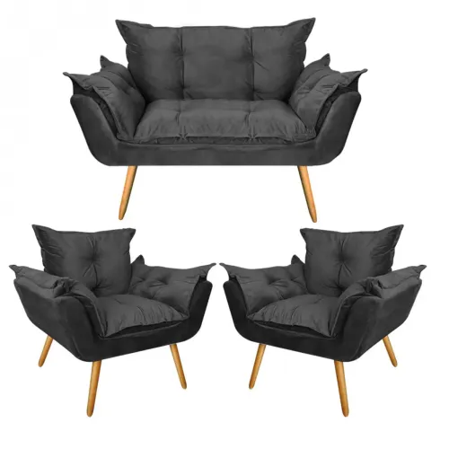 Poltronas Sofá namoradeira e Poltronas Moderno e Confortável