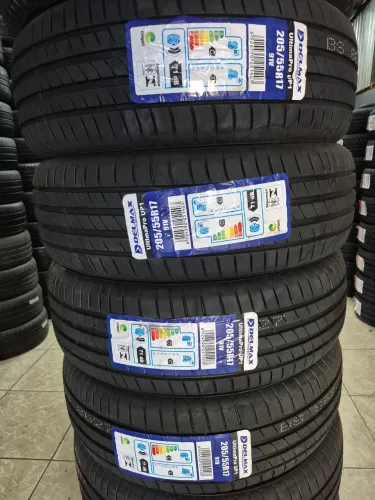 Jogo de pneus originais marca Delmax aro 205/55/17