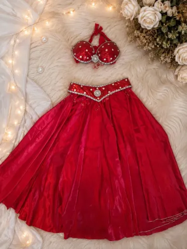 Dança do Ventre Traje Vermelho Completo
