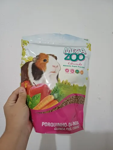 Ração extrusada Mega Zoo porquinho da Índia