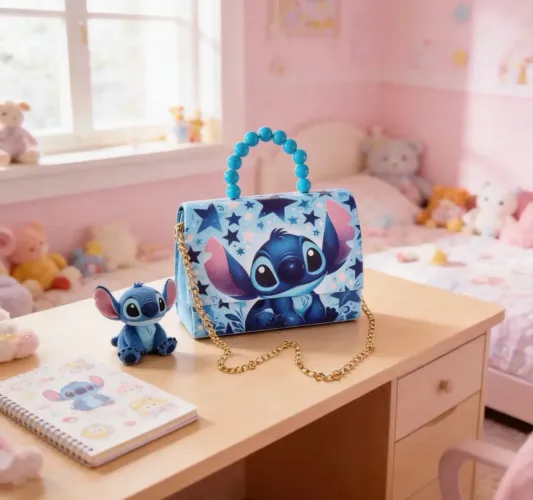 Bolsa blogueira stitch infantil