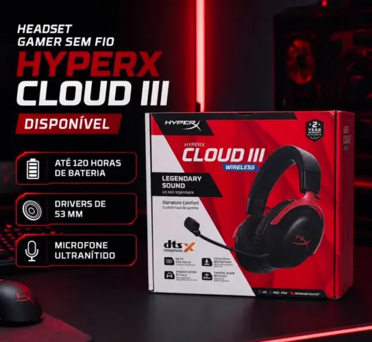 Headset gamer hyperx clod