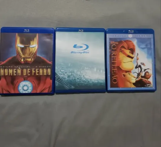 Bluray Iron man/Spider Man 3/ Rei leão